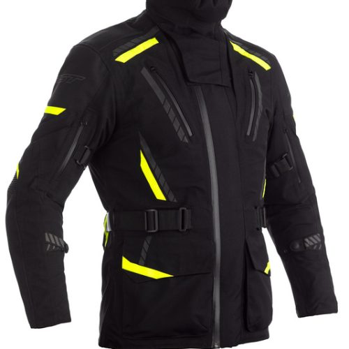 RST Pathfinder Jacket Textile – Black/Neon Yellow Size 2XL