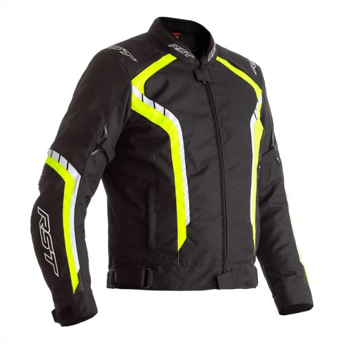 RST Axis Jacket Textile – Black/Neon Yellow Size S