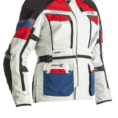 RST Adventure-X CE Women Jacket Textile – Ice/Blue/Red Size XL