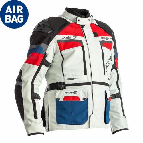 RST Adventure-X Airbag Jacket Textile – Blue/Red Size 2XL