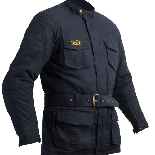 RST IOM TT Classic III 3/4 CE Jacket Waxed Cotton – Navy Size M