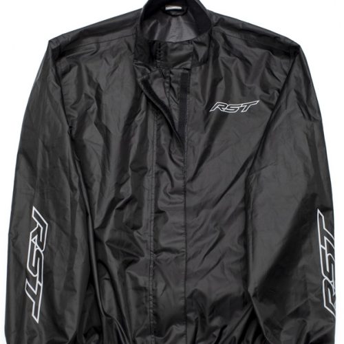 RST Lightweight Waterproof Rain Jacket – Black Size M