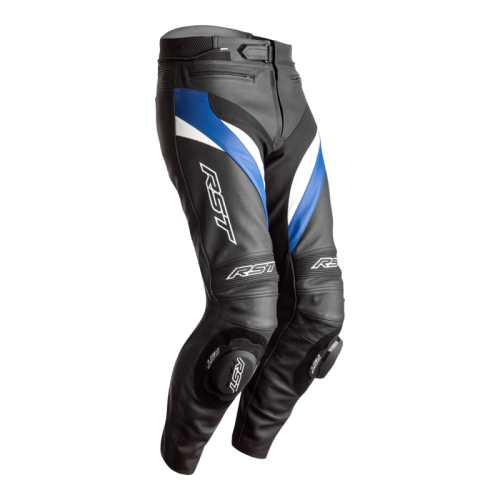 RST Tractech Evo 4 CE Leather Pants – Black/Blue/White Size XXL