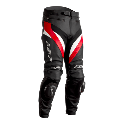 RST Tractech Evo 4 CE Leather Pants – Black/Red/White Size S