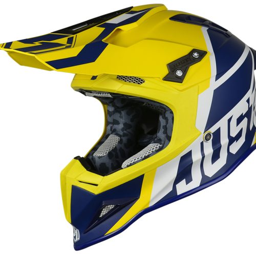 JUST1 J12 Helmet – Unit Blue/Yellow