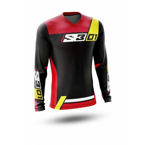 S3 Collection 01 Jersey – Black/Red Size M