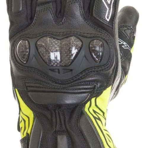 RST Paragon V CE Waterproof Gloves Leather/Textile – Flo Yellow Size S/08