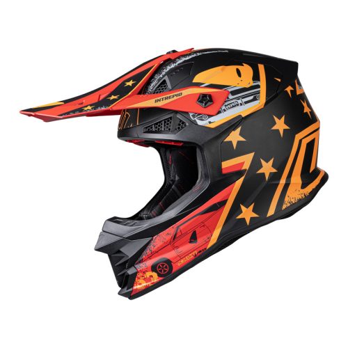UFO Intrepid Helmet – Black/Red/Orange