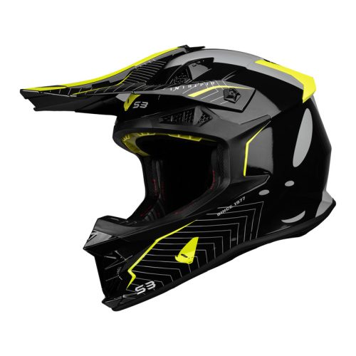 UFO Intrepid Helmet – Black/Neon Yellow