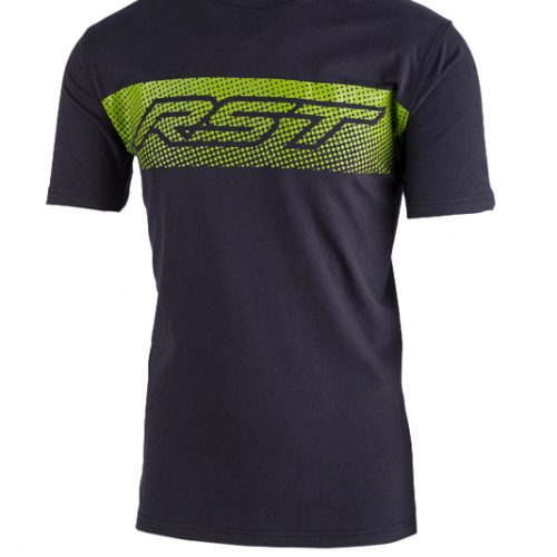 RST Gravel T-Shirt – Navy/Lime Green Size M
