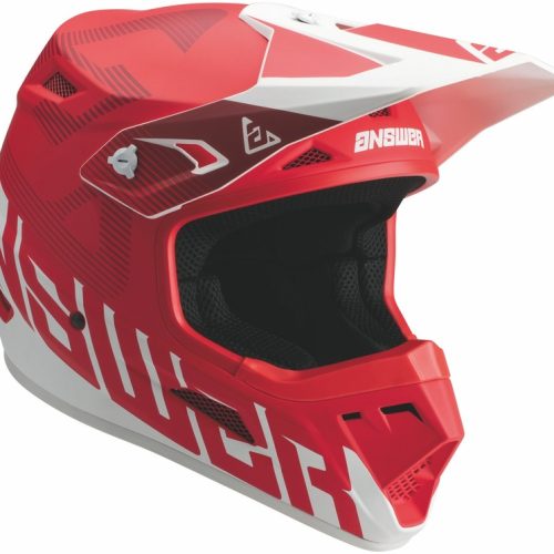 ANSWER AR1 Solid Junior Helmet – Answer red/white